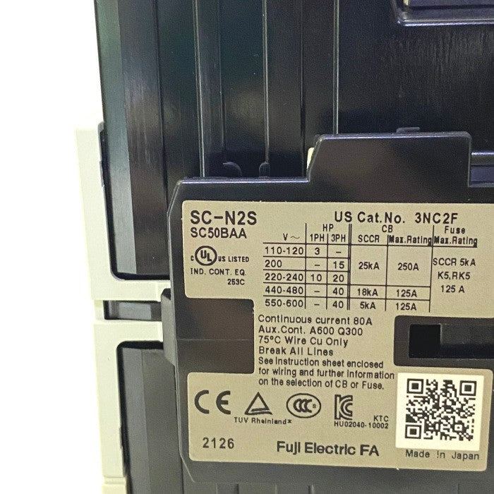 富士電機 電磁開閉器 SW-N2S/T 7.5kW