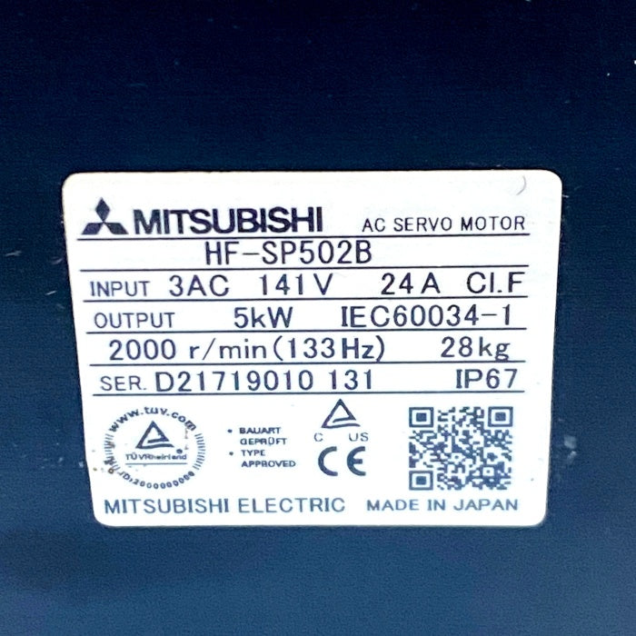 三菱電機 サーボモータ HF-SP502B