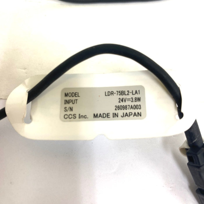 CCS LEDリング型ローアングル照明 LDR-75BL2-LA1