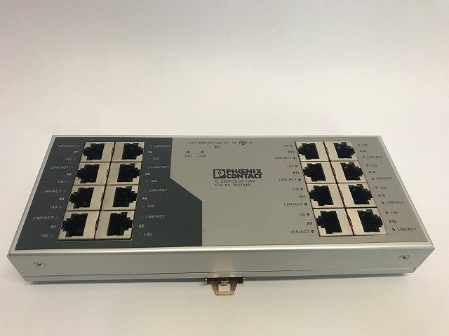 PHENIX CONTACT HUB ハブ FL SWITCH SF 16TX 2832849 コネクタ差込口割れ有 差込コネクタ欠品