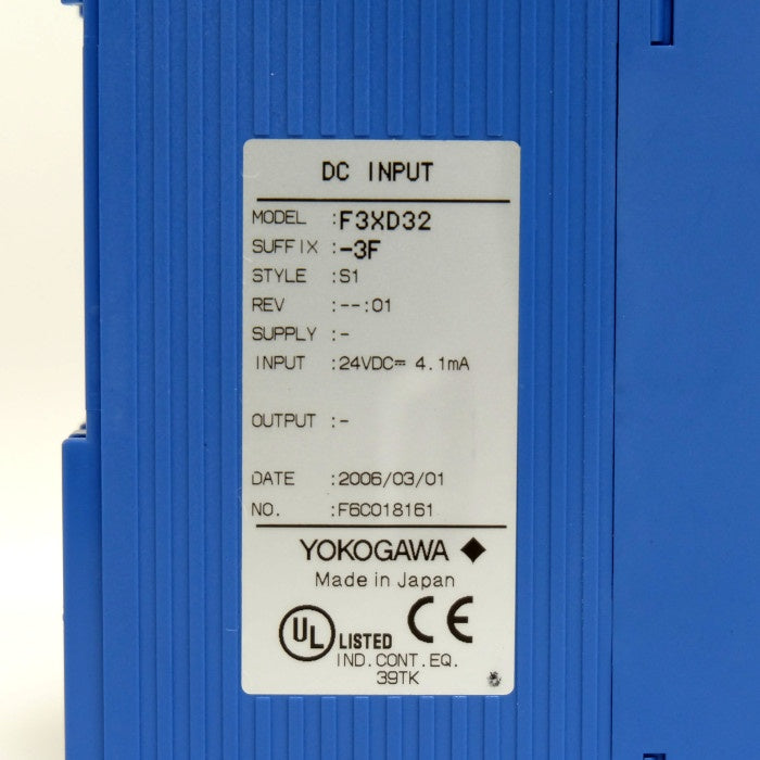 横河電機 DC INPUT 入力モジュール F3XD32-3F
