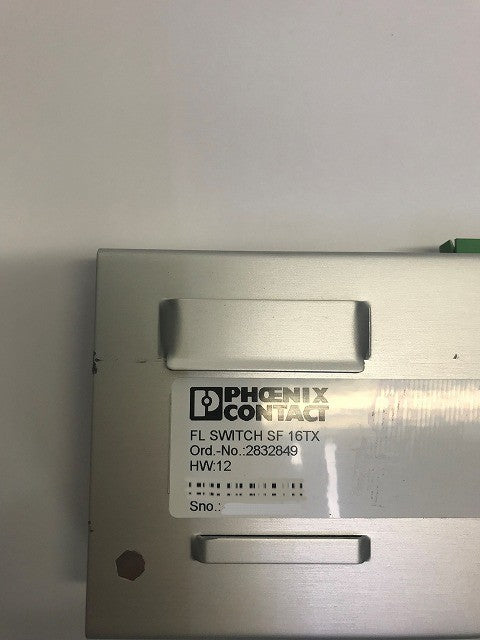 PHENIX CONTACT HUB ハブ FL SWITCH SF 16TX 2832849 コネクタ差込口割れ有 差込コネクタ欠品