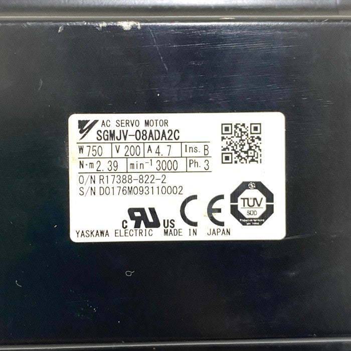 安川電機 サーボモータ SGMJV-08ADA2C