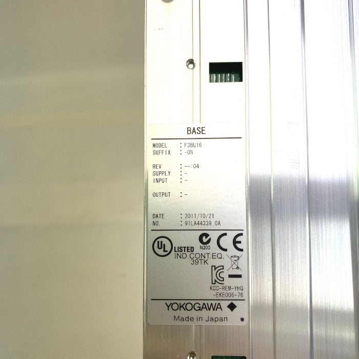 横河電機 ベースモジュール F3BU16-0N