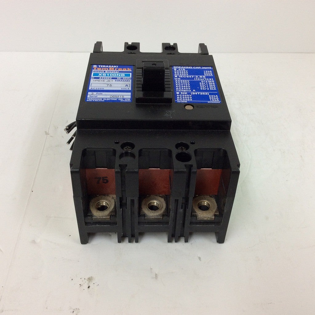TERASAKI XS100NB 75A 3POLE