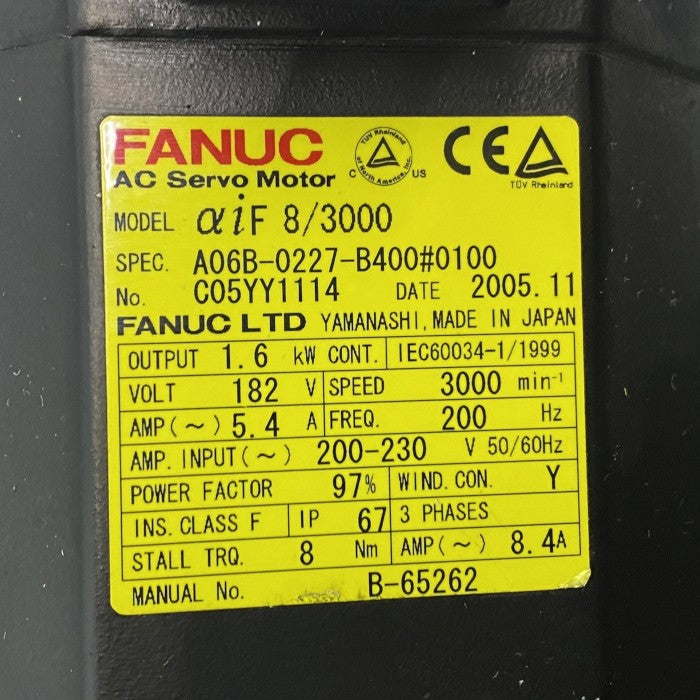 ファナック ACサーボモーター A06B-0227-B400#0100