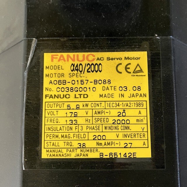 FANUC ファナック サーボモータ A06B-0157-B088