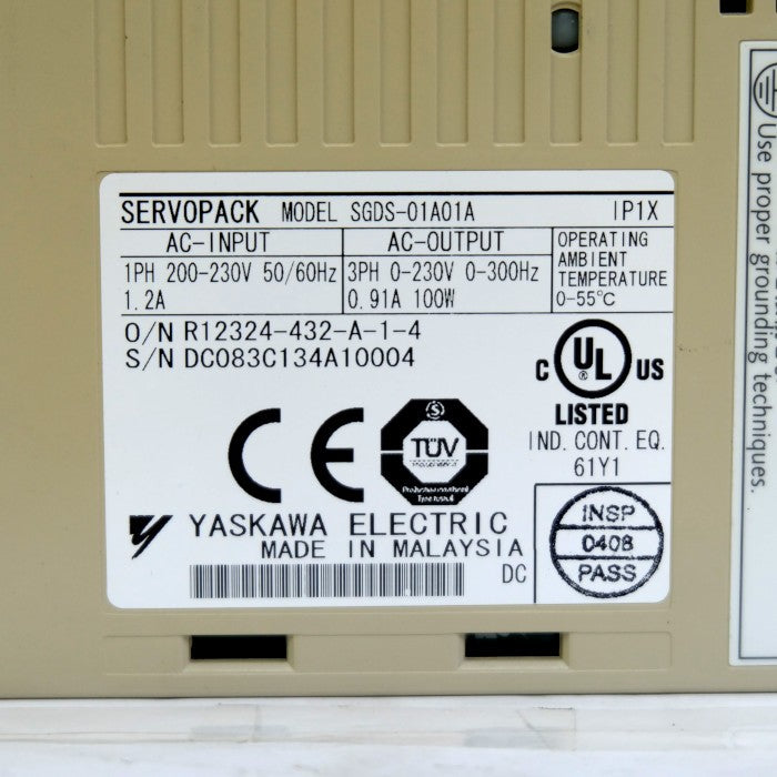 安川電機 ACサーボパック SGDS-01A01A