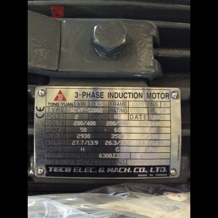 荏原製作所 二重胴マグネットポンプ 65X50NAFCG57.5 モータ(AEVF-S1002)