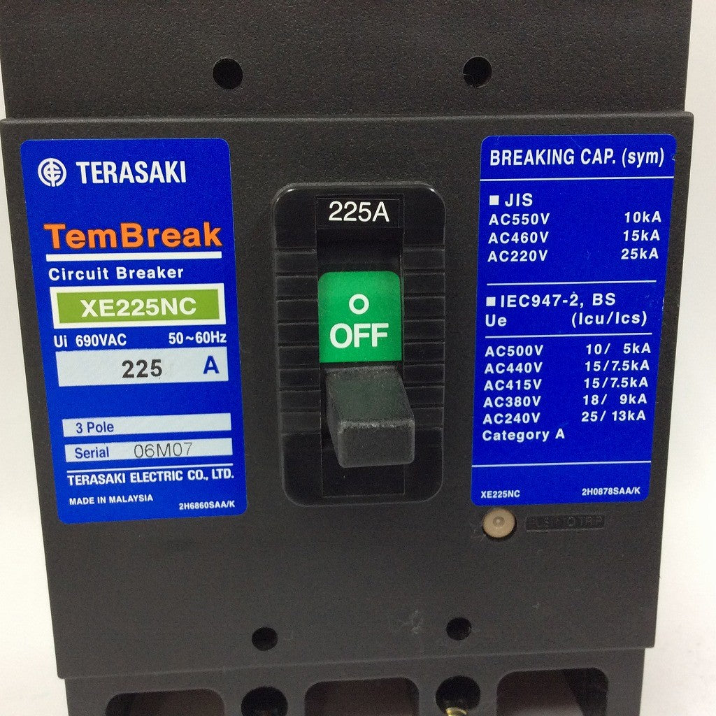 TERASAKI ブレーカー XE225NC 3POLE 225A