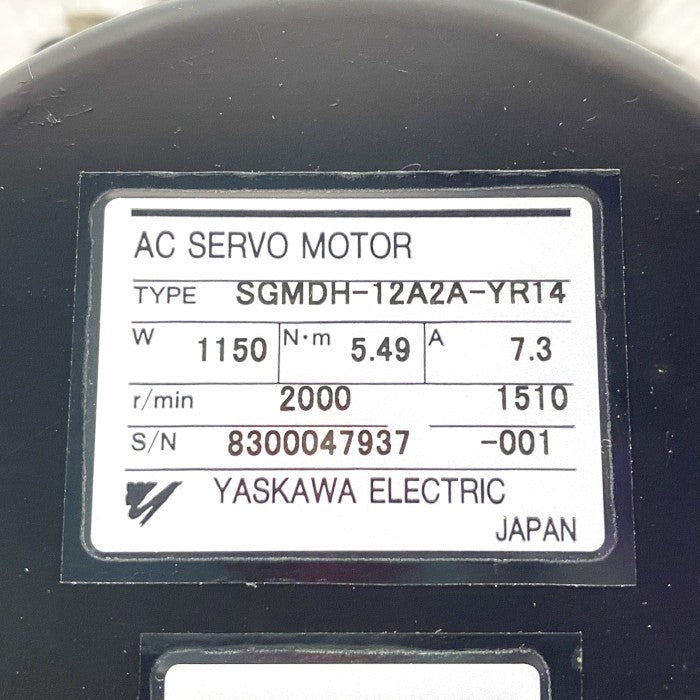 安川電機 サーボモーター SGMDH-12A2A-YR14