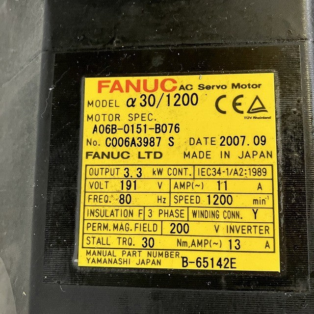 FANUC ファナック サーボモータ A06B-0151-B076