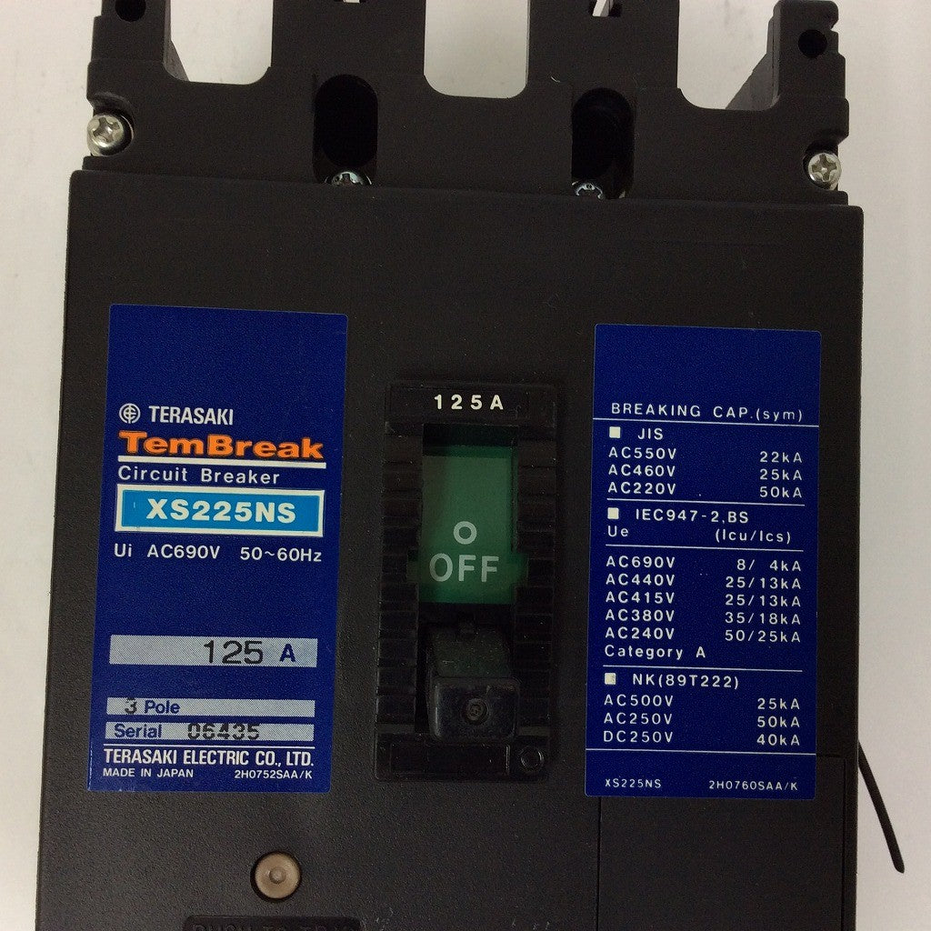 TERASAKI XS225NS 125A 3POLE