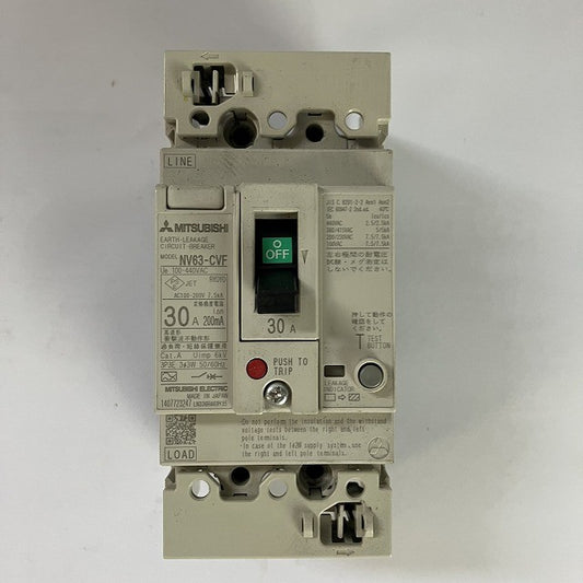 三菱電機 ブレーカー NV63-CVF 3P 30A