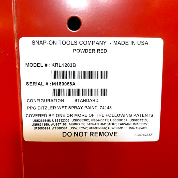 Snap-on 工具箱 KRL1203B KRL7023APBO