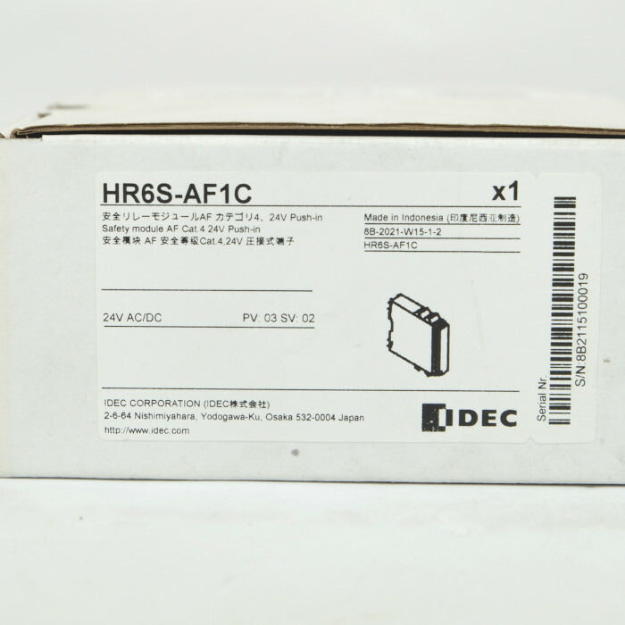 IDEC セーフティリレー HR6S-AF1C