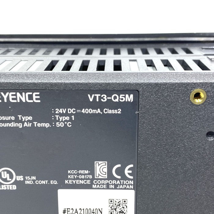 キーエンス 5型TFTモノクロタッチパネルディスプレイ VT3-Q5M