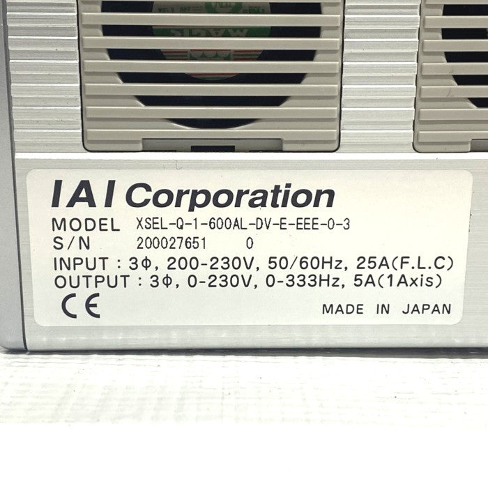 IAI IAI単軸ロボット XSEL-Q-1-600AL-DV-E-EEE-0-3