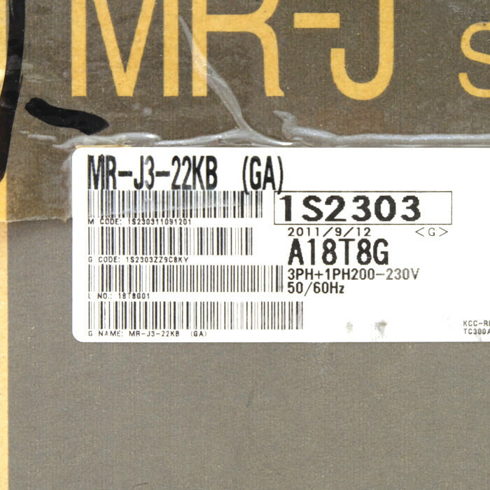 三菱電機 サーボアンプ MR-J3-22KB(GA)