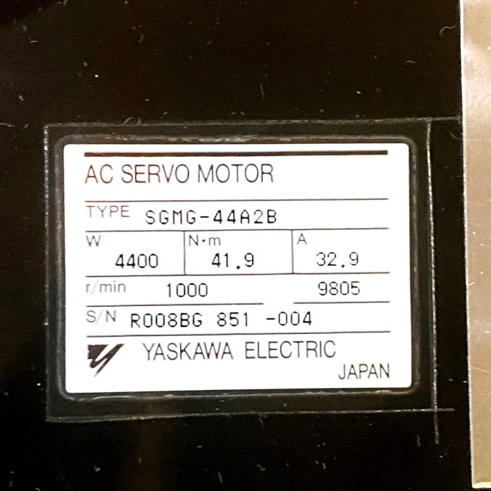 安川電機 サーボモーター SGMG-44A2B
