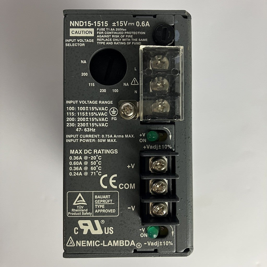 NEMICLAMBDA 電源ユニット NND15-1515