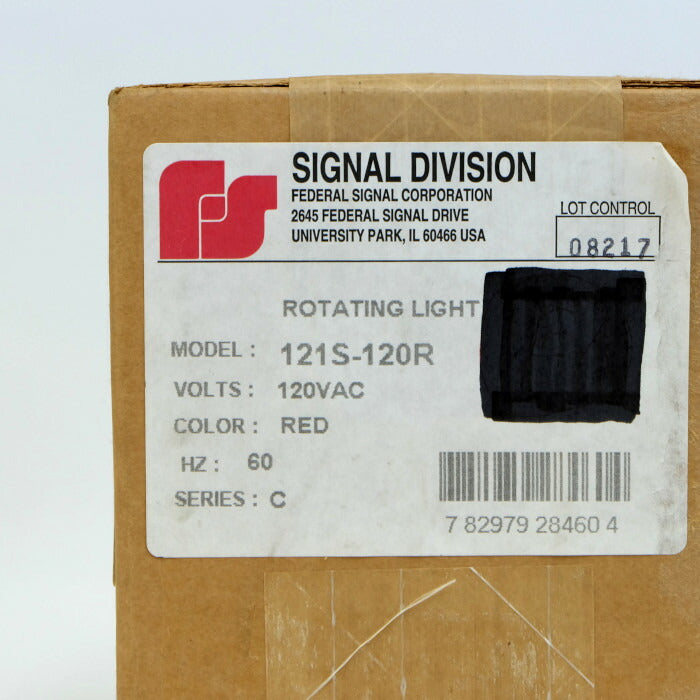 FEDERAL SIGNAL 赤色回転警告灯 121S-120R