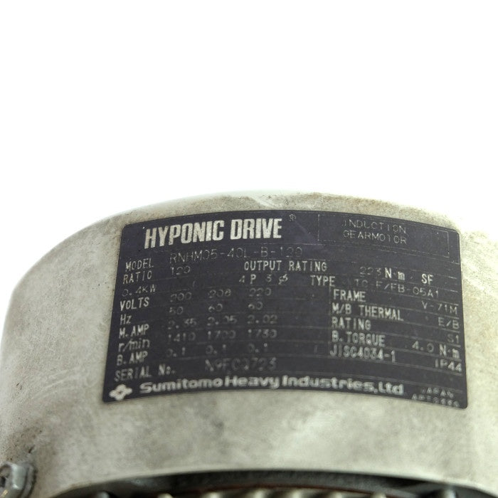 住友重機械工業 ハイポニック減速機 RNHM05-40L-B-120