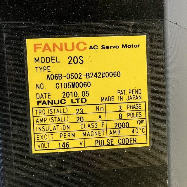 FANUC サーボモータ A06B-0502-B242#0060
