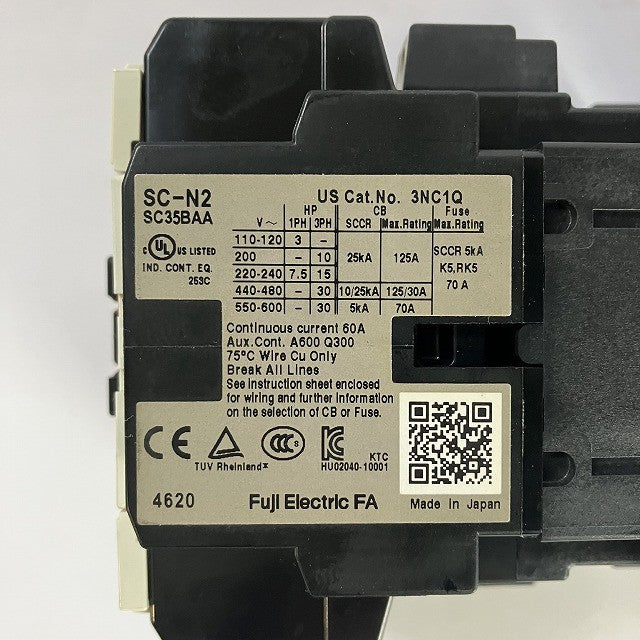 富士電機 電磁接触器 SC-N2 コイル電圧100V 2個セット