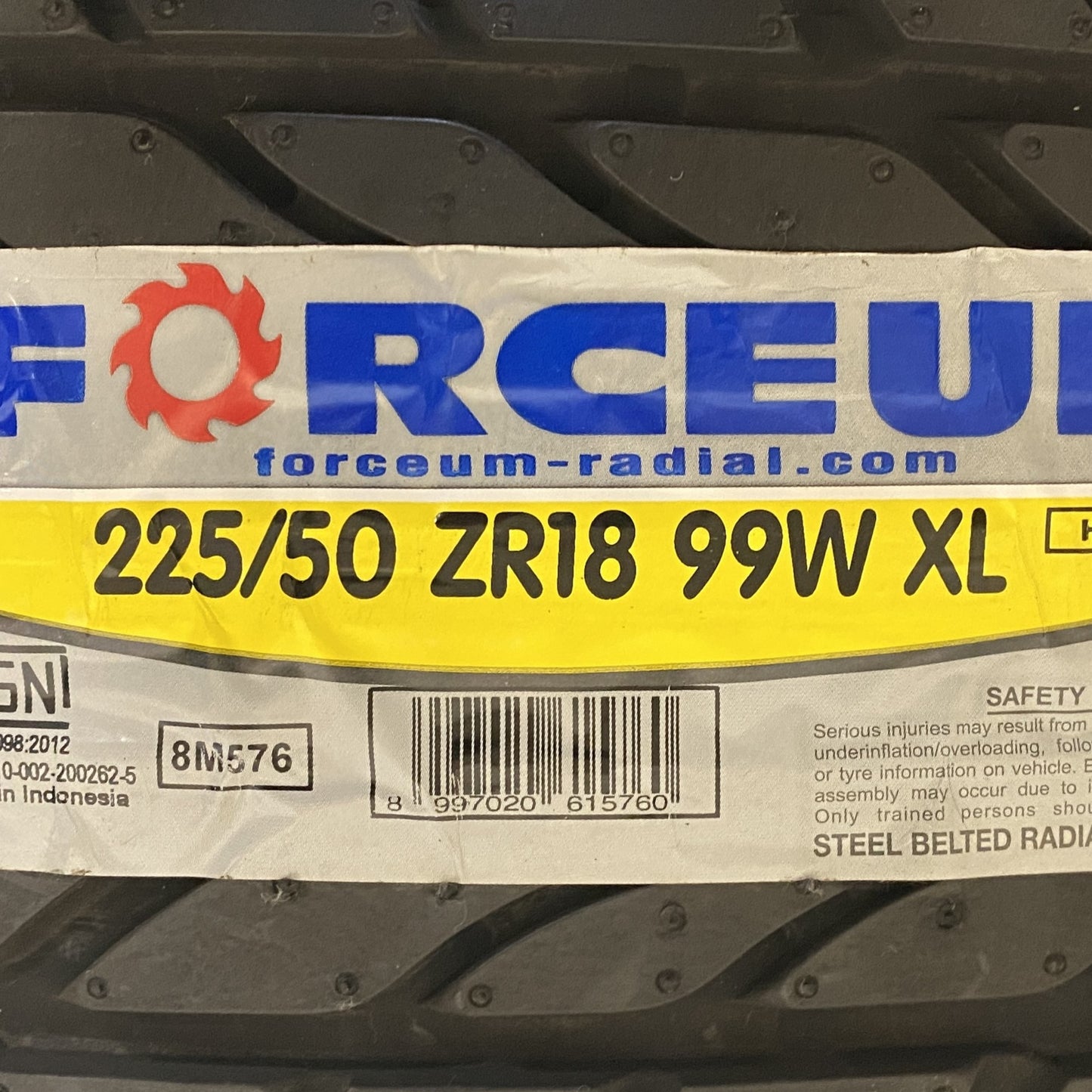 FORCEUM タイヤ 2本セット 225/50 ZR18 99W XL