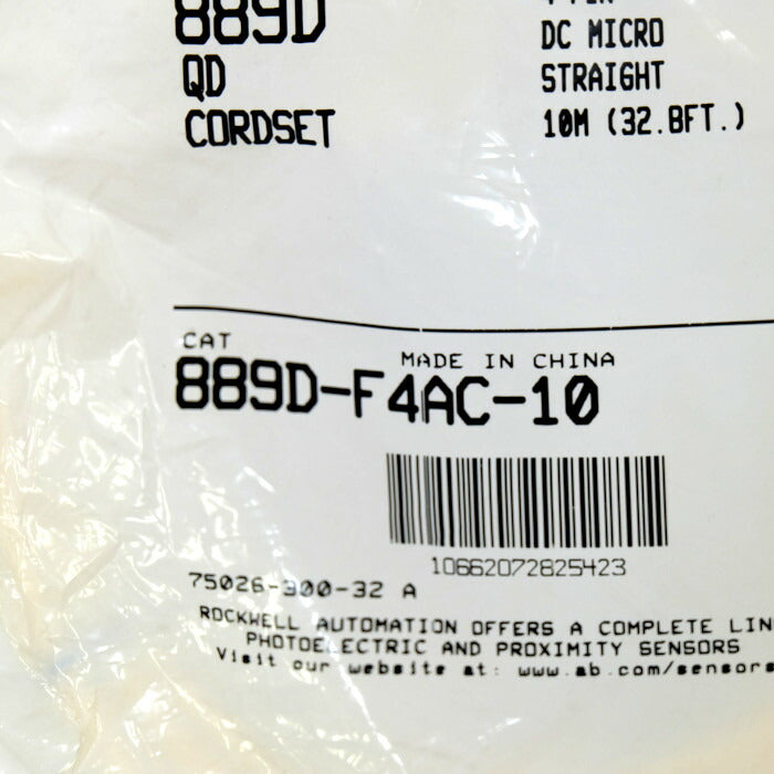 Allen-Bradley DCマイクロケーブル 889D-F4AC-10