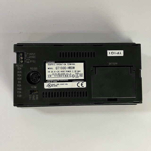 三菱電機 表示器 LCDディスプレイ GT1030-HBDW