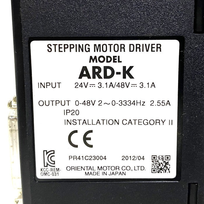 オリエンタルモーター 電動アクチュエータ用ドライバ ARD-K