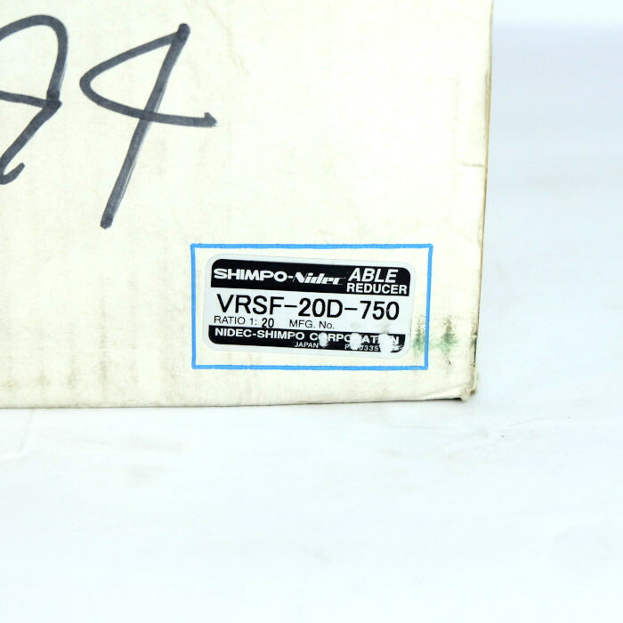 日本電産シンポ 減速機 VRSF-20D-750