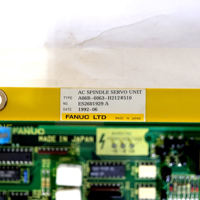 ファナック スピンドルユニット A06B-6063-H212#H510