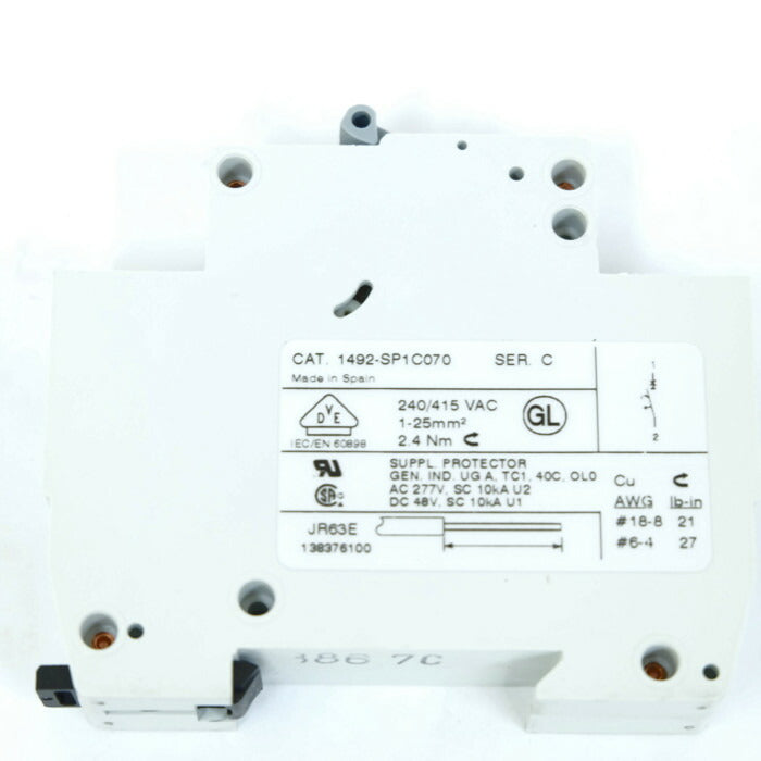 ALLEN BRADLEY 配線用遮断器 2個入 1492-SP1C070