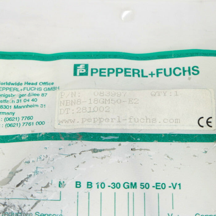 PEPPERL+FUCHS 近接センサ NBN8-18GM50-E2