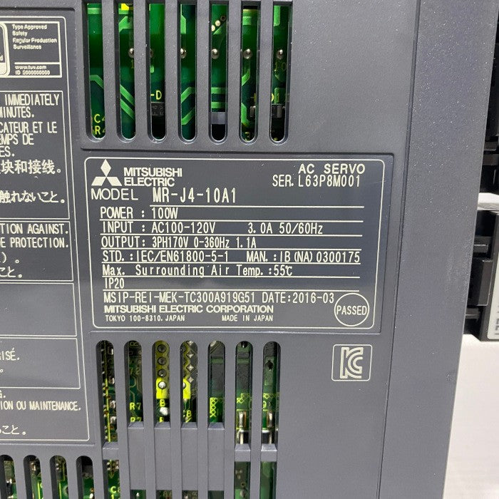三菱電機 サーボアンプ MR-J4-10A1