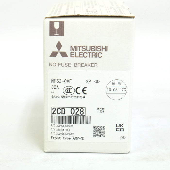 三菱電機 ノーヒューズブレーカ 2個セット NF63-CVF 3P 30A