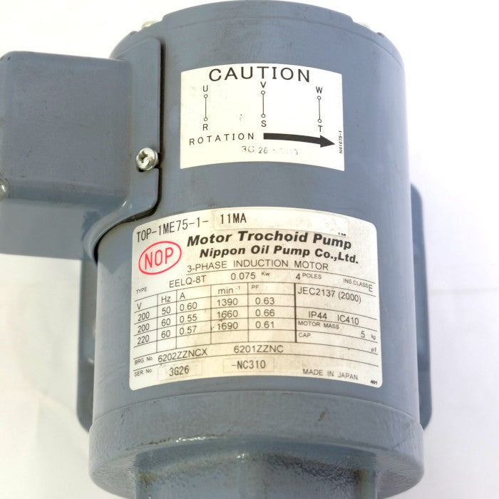 日本オイルポンプ トロコイドポンプ TOP-1ME75-1-11MA