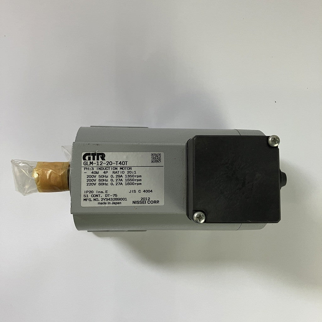 GTR(ニッセイ) ギヤモーター GLM-M12-20-T40T