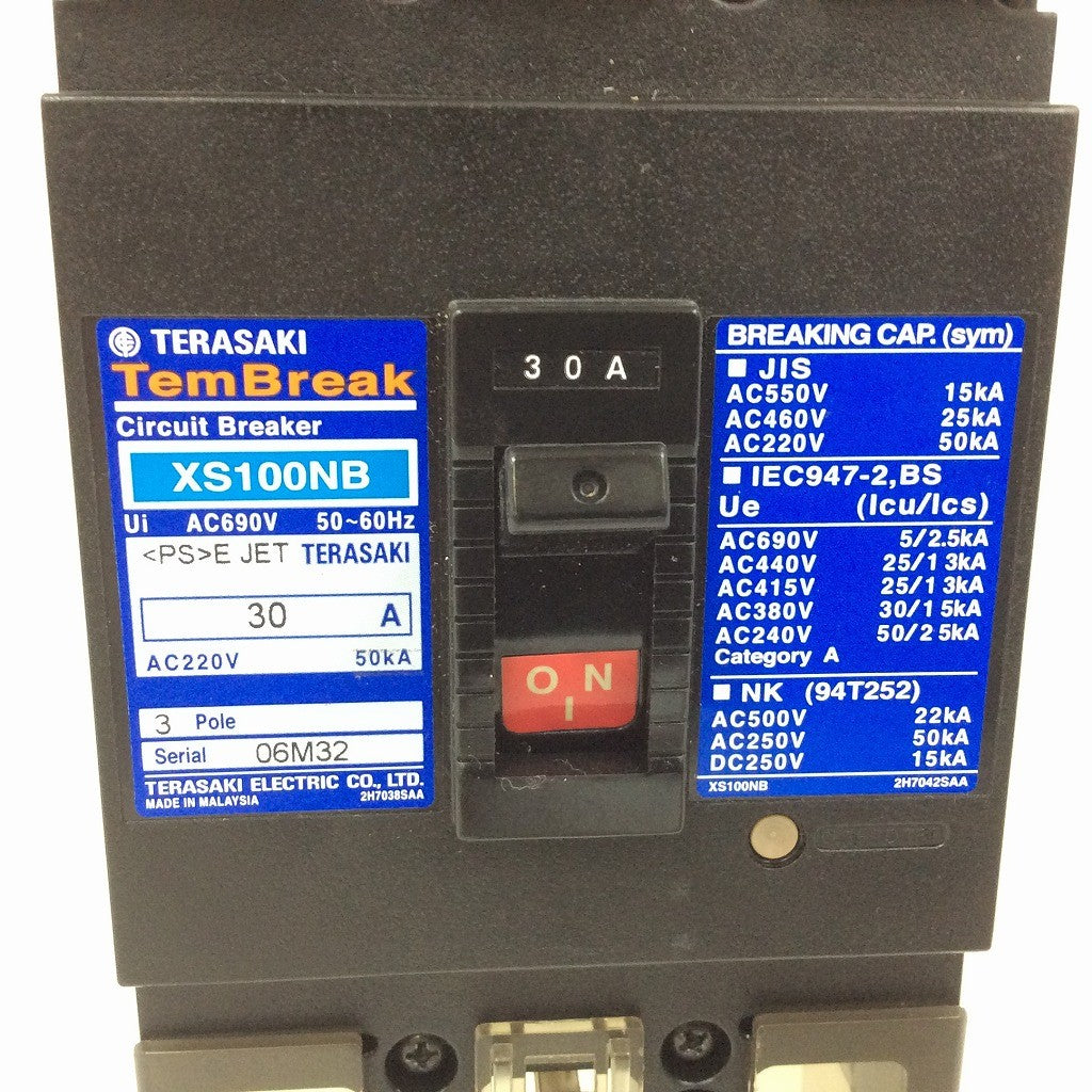 TERASAKI XS100NB 30A ブレーカー