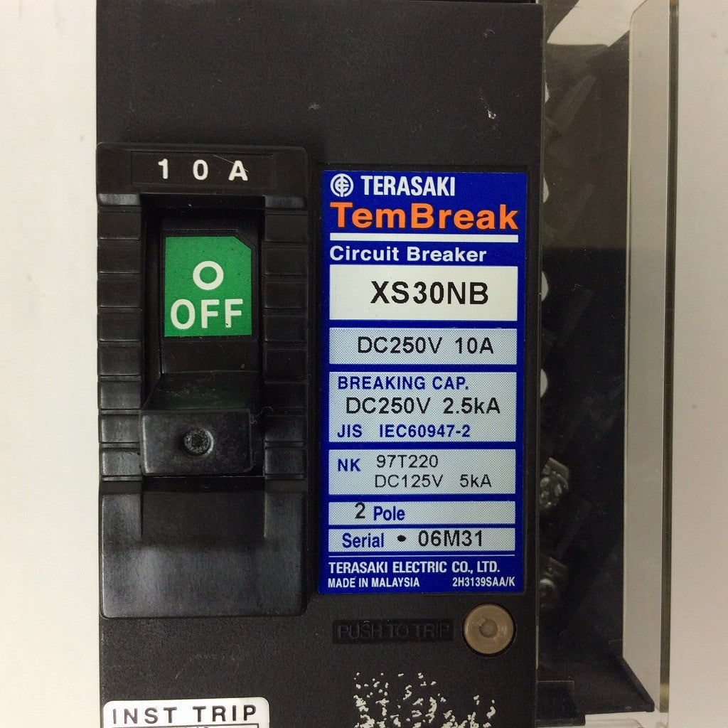 TERASAKI ブレーカー XS30NB 10A 2POLE