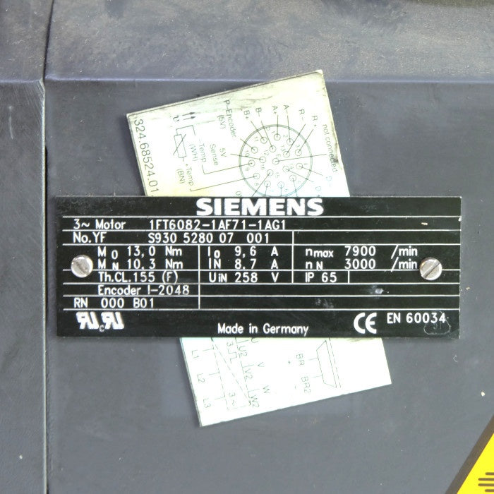 シーメンス サーボモーター 1FT6082-1AF71-1AG1