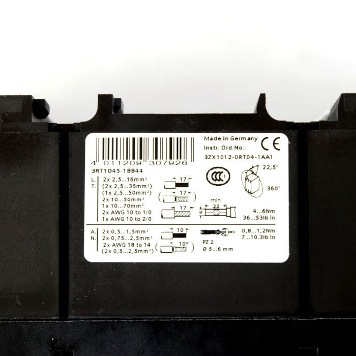 シーメンス コンタクト 3RT1045-1BB44+3RT1936-1CB00