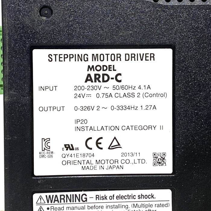 オリエンタルモーター ステッピングモーター用ドライバ ARD-C