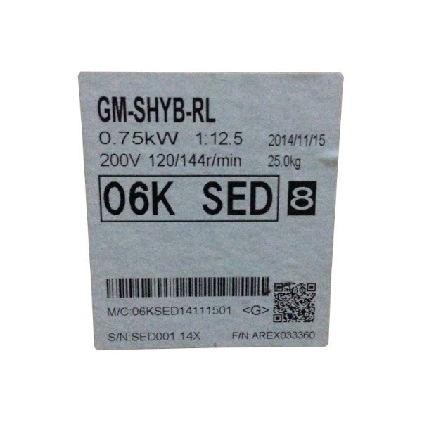 三菱電機 ギヤードモータ GM-SHYシリーズ GM-SHYB-RL(0.75kW 200V)1:12.5)