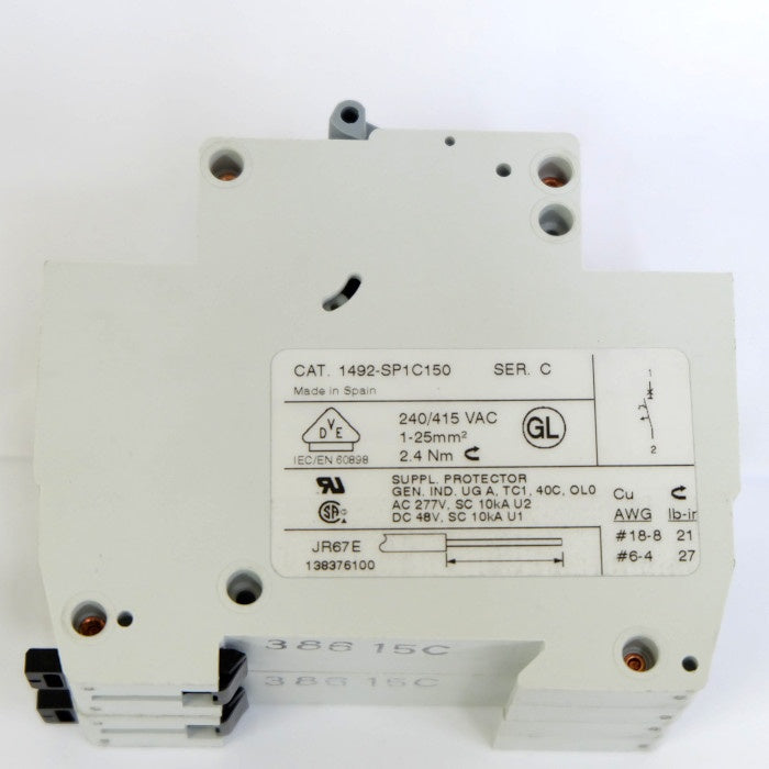 Allen-Bradley 補足プロテクター2個セット 1492-SP1C150