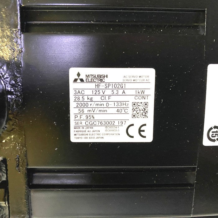 三菱電機 MELSERVO-J4 回転サーボモータ HF-SP102G1