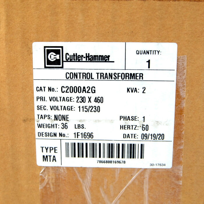 Cutler-Hammer トランスフォーマー C2000A2G